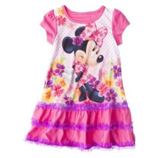Disney Minnie Mouse Toddler Girls Nightgown   Pink 3T