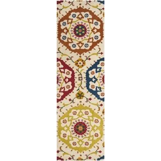 Safavieh Handmade Wyndham Ivory New Zealand Wool Rug (23 X 8)