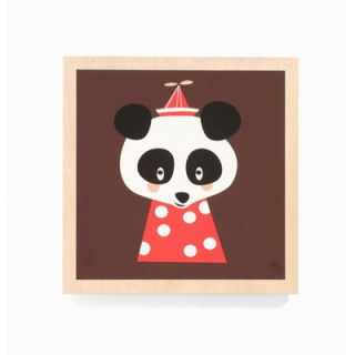 ferm LIVING Posey Panda Wooden Picture 3025