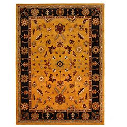 Hand tufted Tempest Gold/black Area Rug (8 X 11)
