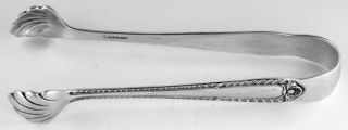 International Silver Gadroon (Sterling, 1933, No Monograms) Small Sugar Tongs  