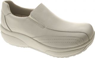 Womens Spring Step Boogie   White Leather Orthotic Shoes