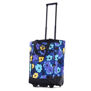 Olympia Flower Print 20 inch Fashion Rolling Shopper Tote (Flower (blue)Materials Supreme polyesterPockets One (1) outer pocketWeight 4.2 poundsExterior dimensions of each piece 20 inches high x 14 inches wide x 8 inches deep )