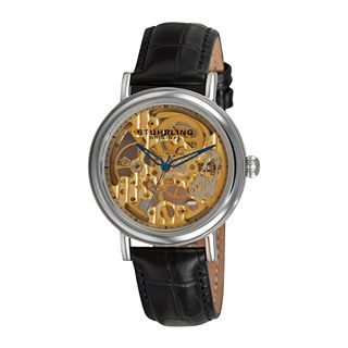 Stuhrling Womens Gold Tone Stainless Steel Automatic Watch