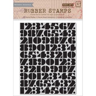Basic Grey Capture Cling Stamps By Hero Arts number Background