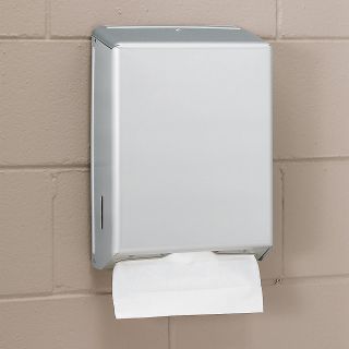 Steel C Fold Towel Dispenser   11X4 1/2 X15 1/4   Brushed Steel   Brushed Steel  (TD017013)