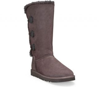 Womens UGG Bailey Button Triplet   Chocolate Boots