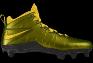 Nike Huarache 4 LX D CHROMA iD Custom Mens Lacrosse Cleats   Yellow