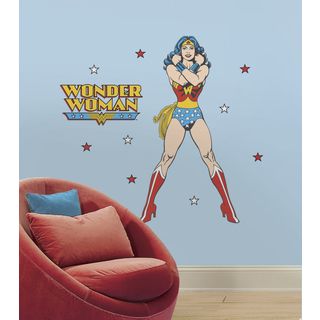 Classic Dc Wonder Woman Peel and Stick Giant Wall Decals