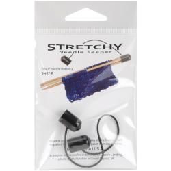 Stretchy Needle Keeper For 7 Double Point Needles black