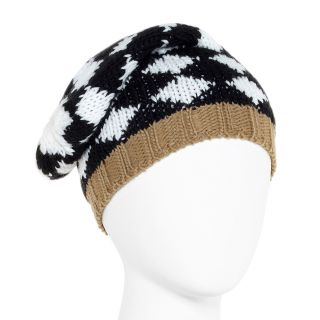 LIZ CLAIBORNE Stitched Beanie, Tan, Womens