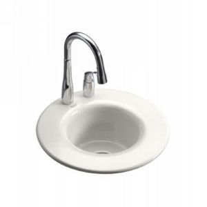 Kohler K 6490 1 0 Cordial Cordial Self Rimming Entertainment Sink with Single Ho