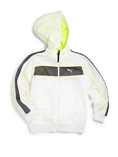 Puma Active Toddlers & Little Boys Tricot Hooded Jacket   White