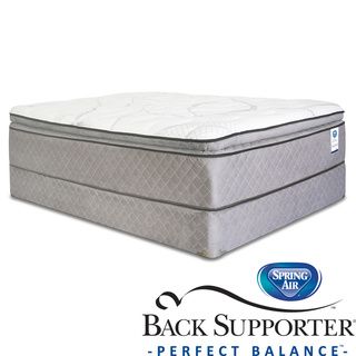 Spring Air Back Supporter Woodbury Pillow Top King size Mattress Set (KingSet includes Mattress, foundationFirst layer Quilted top has cashmere natural fiber blend, 3/4 inch soft foamSecond layer 2 inch soft latex foamThird layer 2 inch soft foamFourt