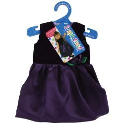 Springfield Collection Black Velvet And Purple Satin Dress