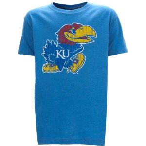 Kansas Jayhawks New Agenda NCAA Youth Heathered Big Logo T Shirt