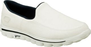 Mens Skechers GOwalk 2 Maine   White Walking Shoes