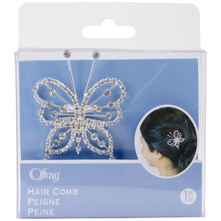 Clear Butterfly Hair Comb