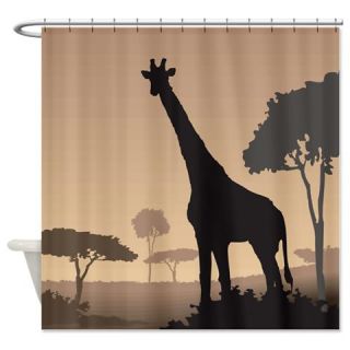  Giraffe Silhouette Shower Curtain  Use code FREECART at Checkout