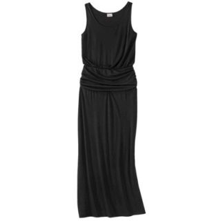 Mossimo Supply Co. Juniors Ruched Maxi Dress   Black XS(1)