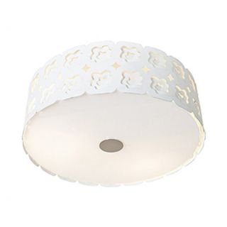 Access Lighting Lacey laser Cut Metal Flush Mount 50993 CRM   20W in. Creme