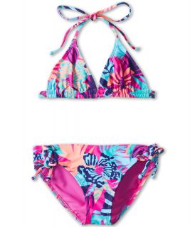 Roxy Kids Take Me To Paradise Double Casing Tiki Tri Set Girls Swimwear Sets (Multi)