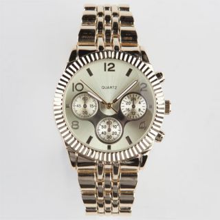 Roman Numeral Watch Gold One Size For Women 236532621