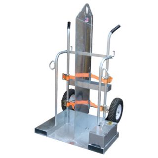 Vestil Welding Cylinder Torch Cart with Fork Pocket   500 Lb. Capacity,