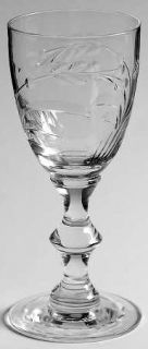 Hawkes Surrey Wine Glass   Stem #7330, Cut
