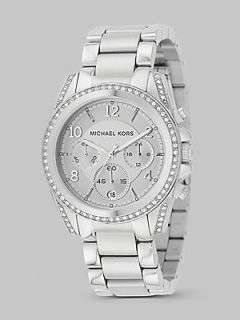 Michael Kors Blair Stainless Steel Chronograph Bracelet Watch   Silver