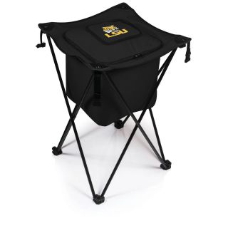 Picnic Time Louisiana State University Tigers Sidekick Portable Cooler (BlackMaterials Polyester; PVC liner and drainage spout; steel frameDimensions Opened 18.5 inches Long x 18.5 inches Wide x 27.8 inches HighDimensions Closed 8 inches Long x 8 inche