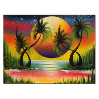 Trademark Global Inc Lagoon at Sunset Canvas Art by Conrad Multicolor   NA003 