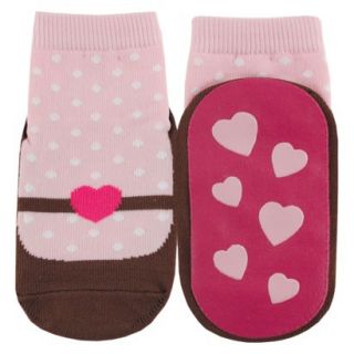 Luvable Friends Infant Girls Mary Jane Sock   Pink 12 18 M