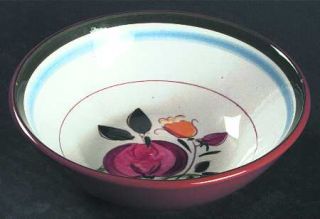 Stangl Fruit & Flowers  Coupe Cereal Bowl, Fine China Dinnerware   Bands, Multi 