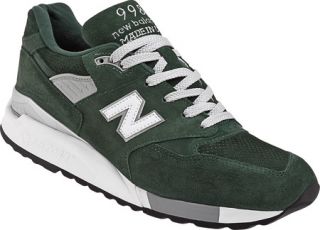 Mens New Balance M998   Green/White Lace Up Shoes