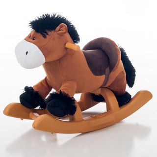 Happy Trails Palo The Rocking Pony (BrownDimensions 24 inches long x 11.5 inches wide x 18 inches highWeight 6 pounds )