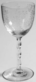 Fostoria Rambler No Trim (Stem #6012) Wine Glass   Stem #6012, Etch #323, No Tri
