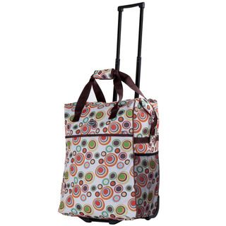 Calpak Big Eazy Lightweight 20 inch Washable Rolling Shopper Tote (Crepe Weight 4.6 poundsWide front zippered pocketZippered pocket compartment attached insideAdjustable HandleRetractable pull handleZip trolley to hide pull handle when not in useWheeled