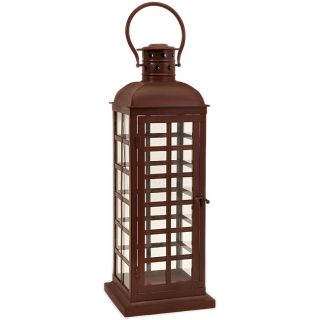 Argento Tall English Telephone Booth Candle Lantern