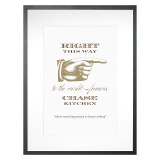 Checkerboard Ltd Pointing Right Personalized Framed Wall Decor   18W x 24H in.