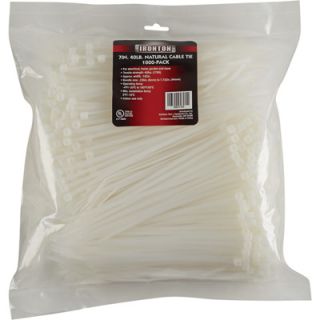 Ironton Multi Pack of Cable Ties   1,000 Pack, 7 Inch L, 40 Lb. Capacity,