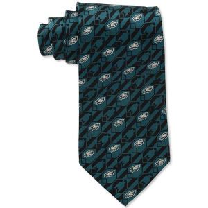 Philadelphia Eagles Eagles Wings Necktie Nexus Print Silk