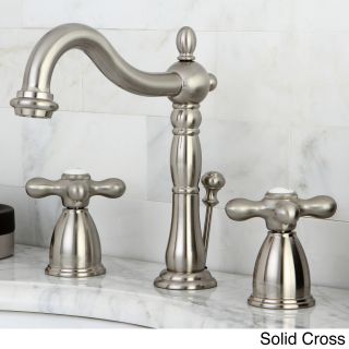 Vintage Satin Nickel Widespread Bathroom Faucet