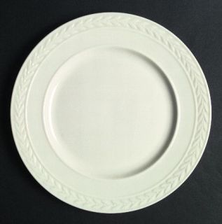 Lenox China Fontaine White Dinner Plate, Fine China Dinnerware   All Off White,