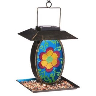 Vintage Floral Solar Feeder