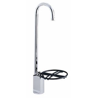 Elkay LK1114 Drinking Fountain Water Gooseneck Glass Filler with Plastic Covered Wire Push Down Control