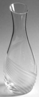 Lenox Windswept Clear Carafe   Clear, Frosted Swirl, Statuesque