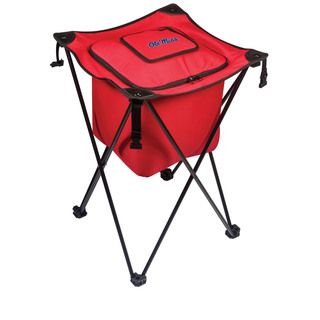 Picnic Time University Of Mississippi Rebels (ole Mi) Sidekick Portable Cooler (BlackMaterials Polyester; PVC liner and drainage spout; steel frameDimensions Opened 18.5 inches Long x 18.5 inches Wide x 27.8 inches HighDimensions Closed 8 inches Long x