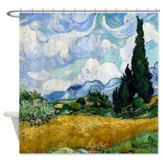 Van Gogh Wheat Field With Cypresses Shower Curtain  Use code FREECART at Checkout