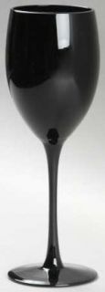 Artland Crystal Midnight Black Wine Glass   All Black,Plain,No Trim